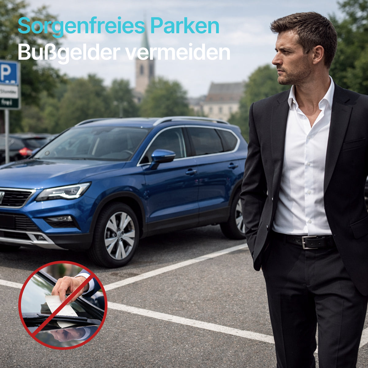 Elektronische Parkscheibe PT01 - Schwarz – Produktansicht 4