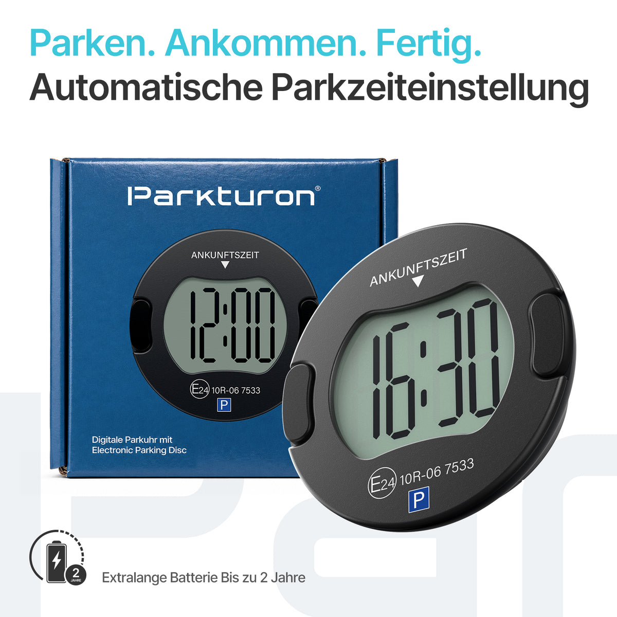 Elektronische Parkscheibe PT01 - Schwarz – Produktansicht 5